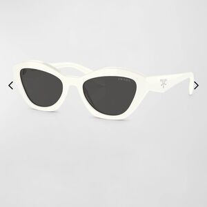 White Prada Cat Eye Sunglasses - NWT& Case